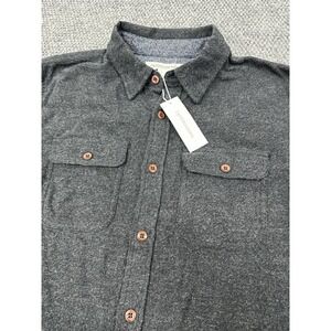 Outerknown Men's Small Transitional Flannel Utility Shirt Organic Cotton Gray